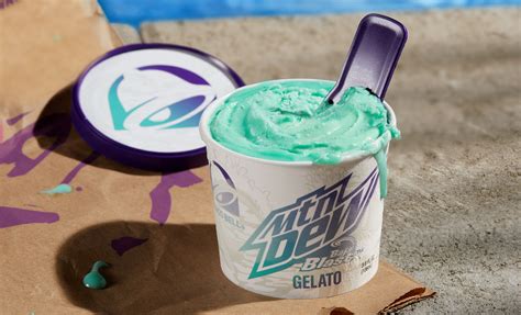 Taco Bell is testing Mountain Dew gelato for the first time